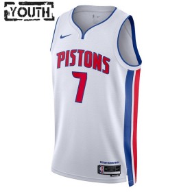 Maillot Basket Enfant Detroit Pistons Killian Hayes 7 2022-23 Nike Association Edition Blanc Swingman